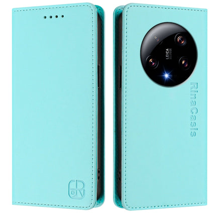 RC01 Dual-Folded Magnetic Suction RFID Leather Phone Case, For Xiaomi 13 Ultra, For Xiaomi Civi 3 5G, For Xiaomi 13 Lite 5G / Civi 2