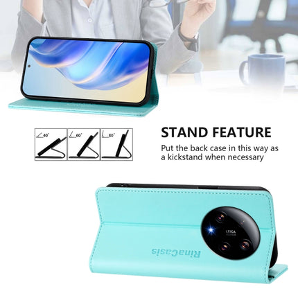 RC01 Dual-Folded Magnetic Suction RFID Leather Phone Case, For Xiaomi 13 Ultra, For Xiaomi Civi 3 5G, For Xiaomi 13 Lite 5G / Civi 2
