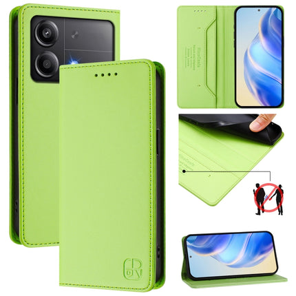 RC01 Dual-Folded Magnetic Suction RFID Leather Phone Case, For Xiaomi Poco X6 Neo 5G, For Xiaomi Poco X6 Pro / Redmi K70E, For Xiaomi Poco X6 5G / Redmi Note 13 Pro 5G