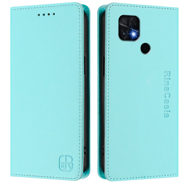 RC01 Dual-Folded Magnetic Suction RFID Leather Phone Case, For Xiaomi Poco C40, For Xiaomi Civi 1S, For Xiaomi Poco M4 Pro 4G