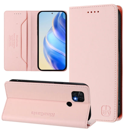 RC01 Dual-Folded Magnetic Suction RFID Leather Phone Case, For Xiaomi Poco C40, For Xiaomi Civi 1S, For Xiaomi Poco M4 Pro 4G