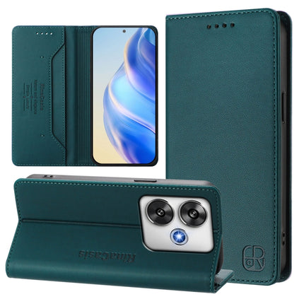 RC01 Dual-Folded Magnetic Suction RFID Leather Phone Case, For Xiaomi 14T, For Xiaomi Poco F6 5G, For Xiaomi Poco F6 Pro 5G