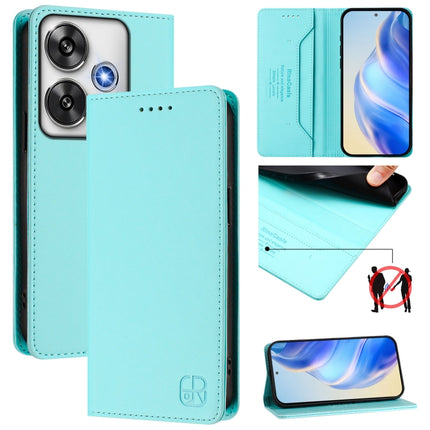 RC01 Dual-Folded Magnetic Suction RFID Leather Phone Case, For Xiaomi 14T, For Xiaomi Poco F6 5G, For Xiaomi Poco F6 Pro 5G