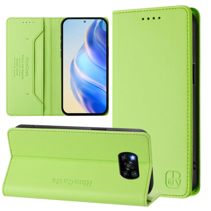 RC01 Dual-Folded Magnetic Suction RFID Leather Phone Case, For Xiaomi Poco X3 GT, For Xiaomi Poco X3 / X3 NFC / X3 Pro, For Xiaomi Mi 11 Ultra