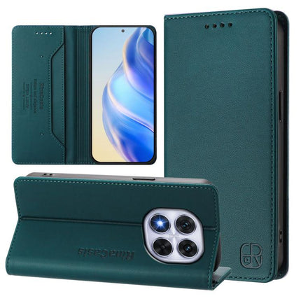 RC01 Dual-Folded Magnetic Suction RFID Leather Phone Case, For Xiaomi 15S Pro, For Xiaomi Poco M7 5G / C75 4G, For Xiaomi Poco X7 5G / Redmi Note 14 Pro 5G