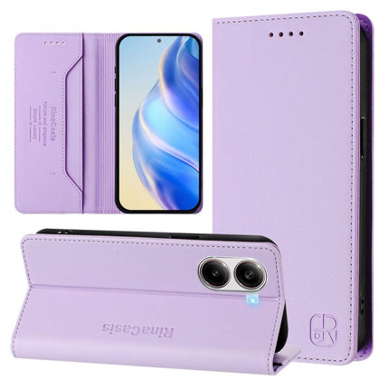 RC01 Dual-Folded Magnetic Suction RFID Leather Phone Case, For Xiaomi 15 Ultra, For Xiaomi Poco X7 Pro 5G / Redmi Turbo 4 5G, For Xiaomi Poco M7 Pro 5G