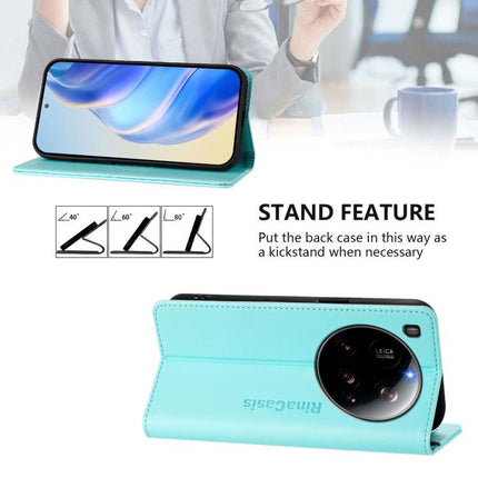 RC01 Dual-Folded Magnetic Suction RFID Leather Phone Case, For Xiaomi 15 Ultra, For Xiaomi Poco X7 Pro 5G / Redmi Turbo 4 5G, For Xiaomi Poco M7 Pro 5G