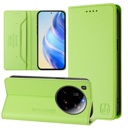 RC01 Dual-Folded Magnetic Suction RFID Leather Phone Case, For Xiaomi 15 Ultra, For Xiaomi Poco X7 Pro 5G / Redmi Turbo 4 5G, For Xiaomi Poco M7 Pro 5G