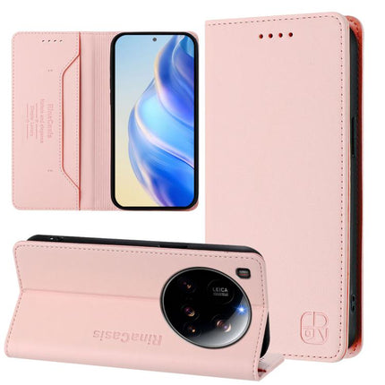 RC01 Dual-Folded Magnetic Suction RFID Leather Phone Case, For Xiaomi 15 Ultra, For Xiaomi Poco X7 Pro 5G / Redmi Turbo 4 5G, For Xiaomi Poco M7 Pro 5G