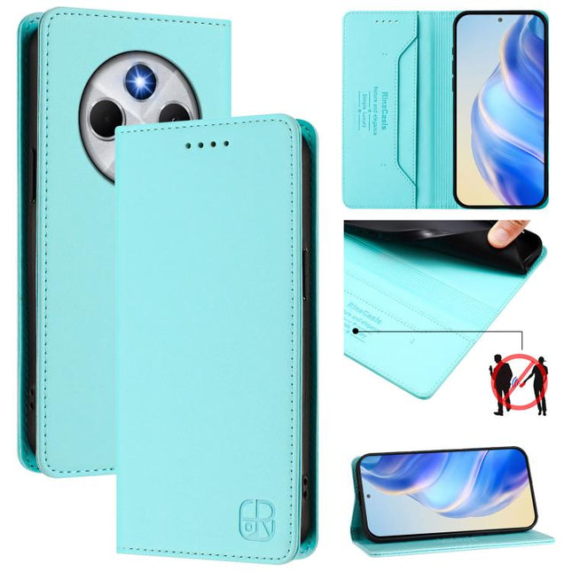 RC01 Dual-Folded Magnetic Suction RFID Leather Phone Case, For Xiaomi 15S Pro, For Xiaomi Poco M7 5G / C75 4G, For Xiaomi Poco X7 5G / Redmi Note 14 Pro 5G