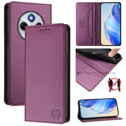 RC01 Dual-Folded Magnetic Suction RFID Leather Phone Case, For Xiaomi 15S Pro, For Xiaomi Poco M7 5G / C75 4G, For Xiaomi Poco X7 5G / Redmi Note 14 Pro 5G