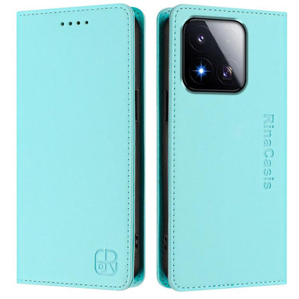 RC01 Dual-Folded Magnetic Suction RFID Leather Phone Case, For Xiaomi 17 Max 5G, For Xiaomi 17T Pro 5G, For Xiaomi Poco M7 4G 169mm
