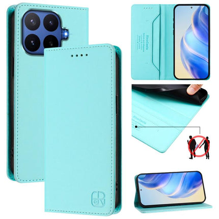 RC01 Dual-Folded Magnetic Suction RFID Leather Phone Case, For Xiaomi 17 Max 5G, For Xiaomi 17T Pro 5G, For Xiaomi Poco M7 4G 169mm