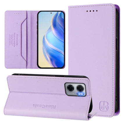 RC01 Dual-Folded Magnetic Suction RFID Leather Phone Case, For Redmi Note 11 Pro 5G / 4G / Global, For Redmi 10 5G / 10 Prime+ 5G Global, For Redmi Note 11S 5G / Xiaomi Poco M4 Pro 5G