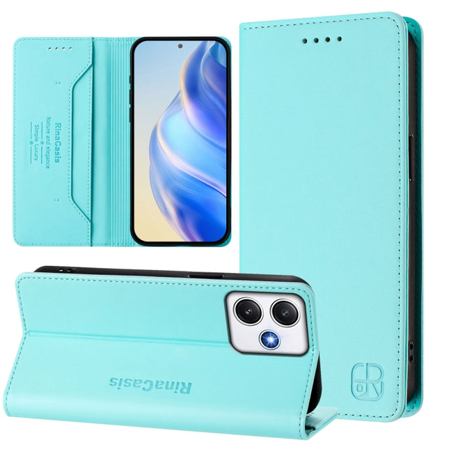 RC01 Dual-Folded Magnetic Suction RFID Leather Phone Case, For Redmi Note 13 Pro+ 5G Global, For Redmi K60 Ultra / Xiaomi 13T / 13T Pro, For Redmi 12 5G / 4G Global / Note 12R