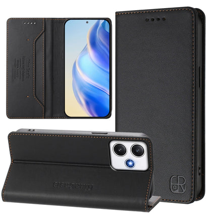 RC01 Dual-Folded Magnetic Suction RFID Leather Phone Case, For Redmi Note 13 Pro+ 5G Global, For Redmi K60 Ultra / Xiaomi 13T / 13T Pro, For Redmi 12 5G / 4G Global / Note 12R