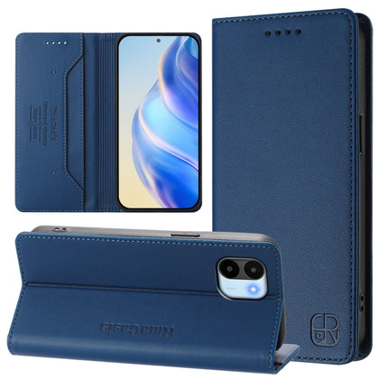 RC01 Dual-Folded Magnetic Suction RFID Leather Phone Case, For Redmi Note 12 4G Global, For Redmi A1 4G Global / A2 4G, For Redmi Note 12 Pro Speed / Note 12 Pro 5G