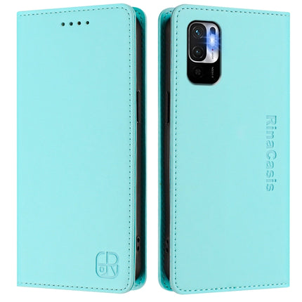RC01 Dual-Folded Magnetic Suction RFID Leather Phone Case, For Redmi Note 10 5G / Note 10T 5G, For Redmi Note 10 4G / Note 10S 4G, For Redmi Note 10 Pro 4G / Note 10 Pro Max