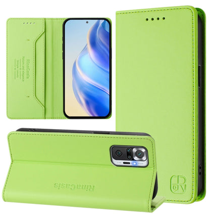 RC01 Dual-Folded Magnetic Suction RFID Leather Phone Case, For Redmi Note 10 5G / Note 10T 5G, For Redmi Note 10 4G / Note 10S 4G, For Redmi Note 10 Pro 4G / Note 10 Pro Max