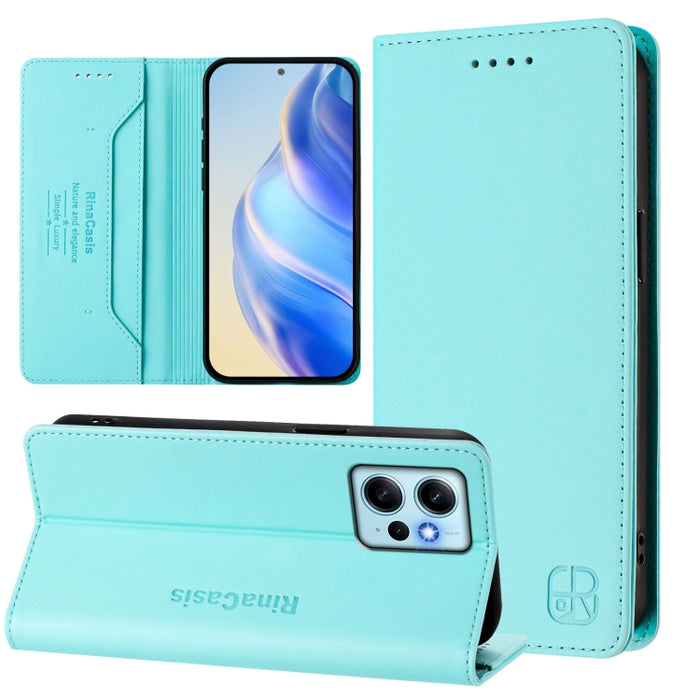 RC01 Dual-Folded Magnetic Suction RFID Leather Phone Case, For Redmi Note 12 4G Global, For Redmi A1 4G Global / A2 4G, For Redmi Note 12 Pro Speed / Note 12 Pro 5G