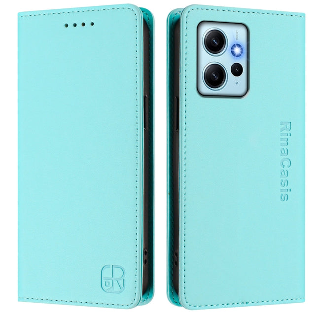 RC01 Dual-Folded Magnetic Suction RFID Leather Phone Case, For Redmi Note 12 4G Global, For Redmi A1 4G Global / A2 4G, For Redmi Note 12 Pro Speed / Note 12 Pro 5G
