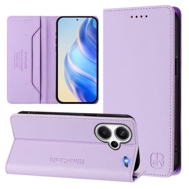 RC01 Dual-Folded Magnetic Suction RFID Leather Phone Case, For Redmi Note 13 Pro+ 5G Global, For Redmi K60 Ultra / Xiaomi 13T / 13T Pro, For Redmi 12 5G / 4G Global / Note 12R