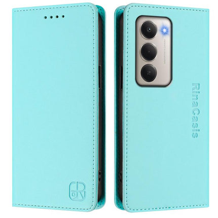 RC01 Dual-Folded Magnetic Suction RFID Leather Phone Case, For Redmi 15 5G Global / 15 4G SEA 169.5mm, For Redmi 15 5G / 4G EU 171mm, For Redmi Note 14 4G 164.84mm EU Version