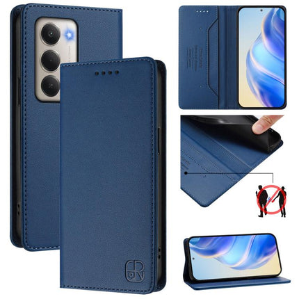 RC01 Dual-Folded Magnetic Suction RFID Leather Phone Case, For Redmi 15 5G Global / 15 4G SEA 169.5mm, For Redmi 15 5G / 4G EU 171mm, For Redmi Note 14 4G 164.84mm EU Version