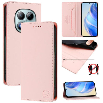 RC01 Dual-Folded Magnetic Suction RFID Leather Phone Case, For Redmi Note 15 Pro+ 5G Global 163.3mm, For Redmi Note 15 4G / 5G Global 164mm, For Redmi Note 15 Pro 5G Global 163.6mm
