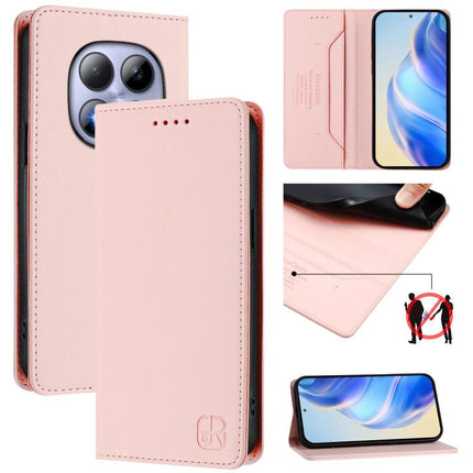 RC01 Dual-Folded Magnetic Suction RFID Leather Phone Case, For Redmi Note 15 Pro+ 5G Global 163.3mm, For Redmi Note 15 4G / 5G Global 164mm, For Redmi Note 15 Pro 5G Global 163.6mm