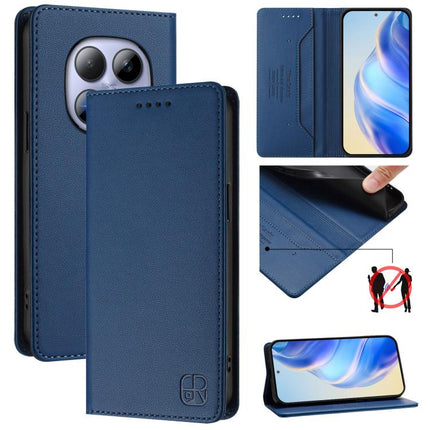 RC01 Dual-Folded Magnetic Suction RFID Leather Phone Case, For Redmi Note 15 Pro+ 5G Global 163.3mm, For Redmi Note 15 4G / 5G Global 164mm, For Redmi Note 15 Pro 5G Global 163.6mm