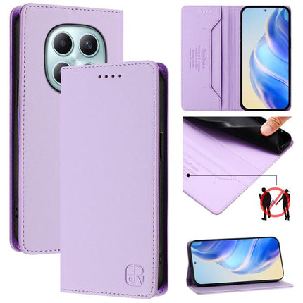 RC01 Dual-Folded Magnetic Suction RFID Leather Phone Case, For Redmi Note 15 Pro+ 5G Global 163.3mm, For Redmi Note 15 4G / 5G Global 164mm, For Redmi Note 15 Pro 5G Global 163.6mm