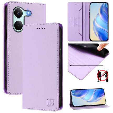 RC01 Dual-Folded Magnetic Suction RFID Leather Phone Case, For Redmi 15a 5G Global, For Redmi Turbo 5 Max / Poco X8 Pro Max, For Redmi Turbo 5 Global / Poco X8 Pro 5G