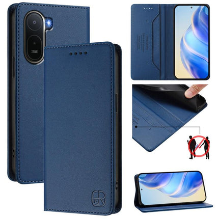 RC01 Dual-Folded Magnetic Suction RFID Leather Phone Case, For Redmi A7 / A5 171mm / Poco C71 4G, For Redmi K90 Max 5G, For Redmi A7 Pro 171mm / Poco C81 / C85x 5G