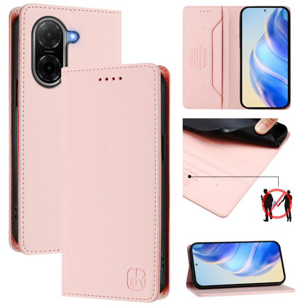 RC01 Dual-Folded Magnetic Suction RFID Leather Phone Case, For Redmi A7 / A5 171mm / Poco C71 4G, For Redmi K90 Max 5G, For Redmi A7 Pro 171mm / Poco C81 / C85x 5G
