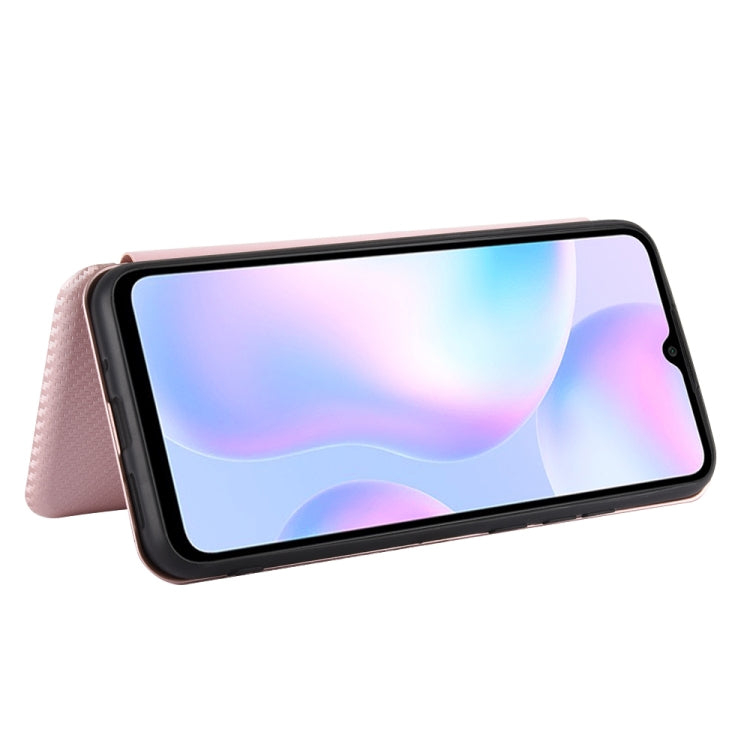 Carbon Fiber Texture Magnetic Horizontal Flip TPU + PC + PU Leather Case with Card Slot, For Xiaomi Redmi 9A, For Xiaomi Redmi 10X 5G, For Xiaomi Redmi K30 Pro, For Xiaomi Redmi K30