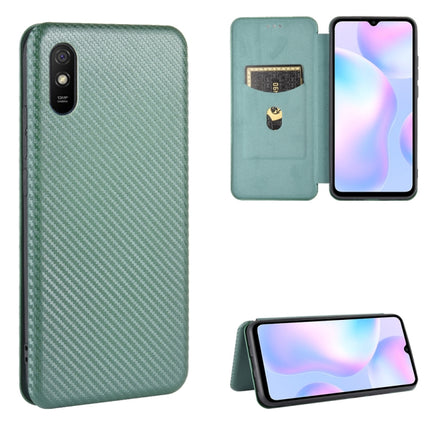 Carbon Fiber Texture Magnetic Horizontal Flip TPU + PC + PU Leather Case with Card Slot, For Xiaomi Redmi 9A, For Xiaomi Redmi 10X 5G, For Xiaomi Redmi K30 Pro, For Xiaomi Redmi K30