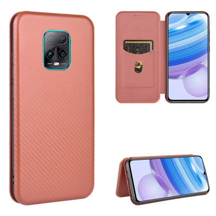 Carbon Fiber Texture Magnetic Horizontal Flip TPU + PC + PU Leather Case with Card Slot, For Xiaomi Redmi 9A, For Xiaomi Redmi 10X 5G, For Xiaomi Redmi K30 Pro, For Xiaomi Redmi K30