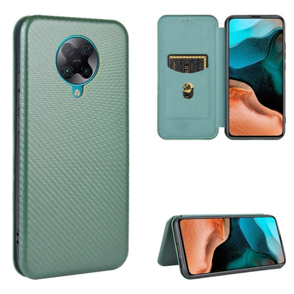 Carbon Fiber Texture Magnetic Horizontal Flip TPU + PC + PU Leather Case with Card Slot, For Xiaomi Redmi 9A, For Xiaomi Redmi 10X 5G, For Xiaomi Redmi K30 Pro, For Xiaomi Redmi K30