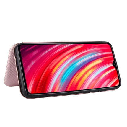Carbon Fiber Texture Magnetic Horizontal Flip TPU + PC + PU Leather Case with Card Slot, For Xiaomi Redmi Note 8 Pro, For Xiaomi Redmi Note 9, For Xiaomi Redmi Note 9S, For Xiaomi Redmi Note 8T