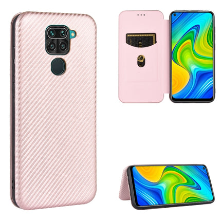 Carbon Fiber Texture Magnetic Horizontal Flip TPU + PC + PU Leather Case with Card Slot, For Xiaomi Redmi Note 8 Pro, For Xiaomi Redmi Note 9, For Xiaomi Redmi Note 9S, For Xiaomi Redmi Note 8T