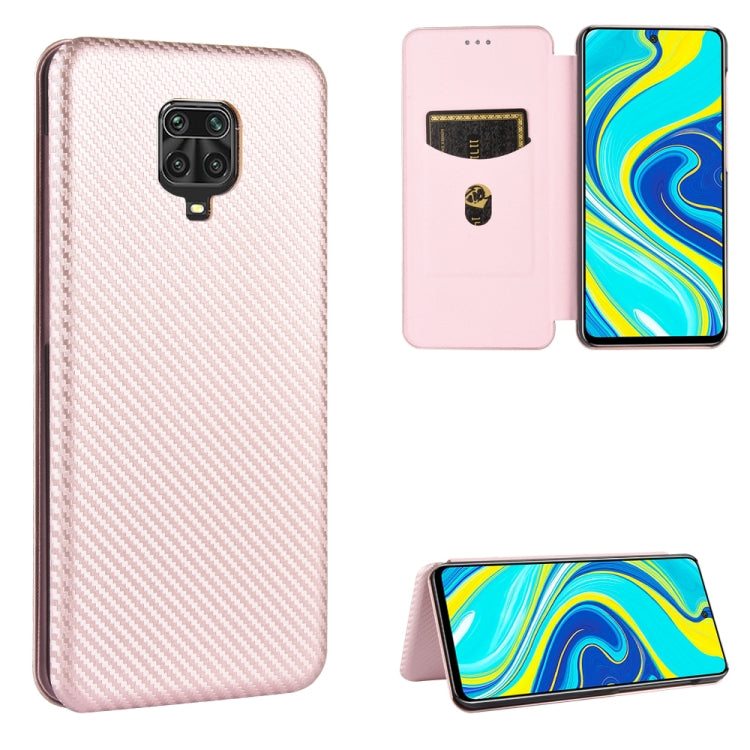 Carbon Fiber Texture Magnetic Horizontal Flip TPU + PC + PU Leather Case with Card Slot, For Xiaomi Redmi Note 8 Pro, For Xiaomi Redmi Note 9, For Xiaomi Redmi Note 9S, For Xiaomi Redmi Note 8T