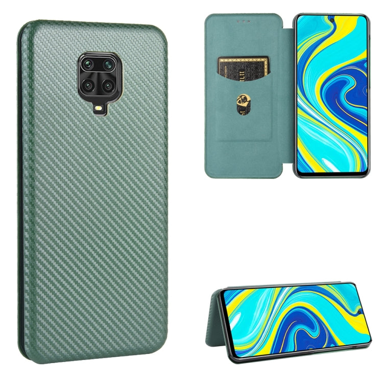 Carbon Fiber Texture Magnetic Horizontal Flip TPU + PC + PU Leather Case with Card Slot, For Xiaomi Redmi Note 8 Pro, For Xiaomi Redmi Note 9, For Xiaomi Redmi Note 9S, For Xiaomi Redmi Note 8T