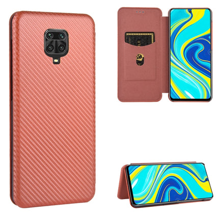 Carbon Fiber Texture Magnetic Horizontal Flip TPU + PC + PU Leather Case with Card Slot, For Xiaomi Redmi Note 8 Pro, For Xiaomi Redmi Note 9, For Xiaomi Redmi Note 9S, For Xiaomi Redmi Note 8T