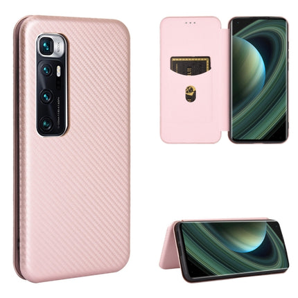 Carbon Fiber Texture Magnetic Horizontal Flip TPU + PC + PU Leather Case with Card Slot, For Xiaomi Redmi Note 8, For Xiaomi Mi 10 Lite, For Xiaomi Mi 10 Ultra, For Xiaomi Mi 10 5G