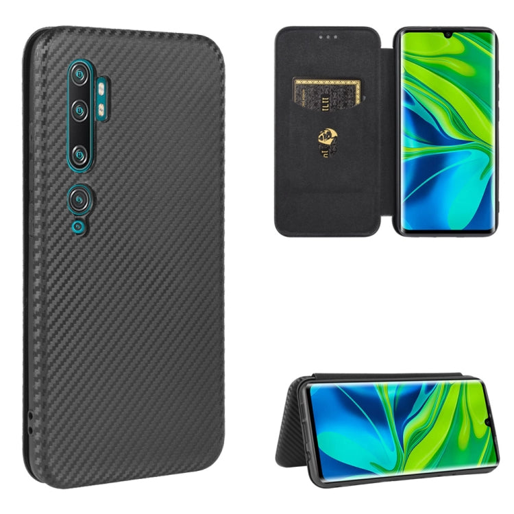 Carbon Fiber Texture Magnetic Horizontal Flip TPU + PC + PU Leather Case with Card Slot, For Xiaomi Mi CC9 Pro, For Xiaomi Mi Note 10 Lite, For Xiaomi Black Shark 3, For Xiaomi Mi 10 Pro 5G