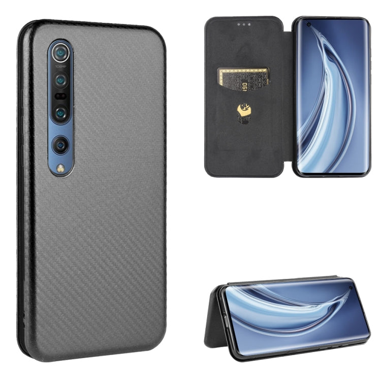 Carbon Fiber Texture Magnetic Horizontal Flip TPU + PC + PU Leather Case with Card Slot, For Xiaomi Mi CC9 Pro, For Xiaomi Mi Note 10 Lite, For Xiaomi Black Shark 3, For Xiaomi Mi 10 Pro 5G