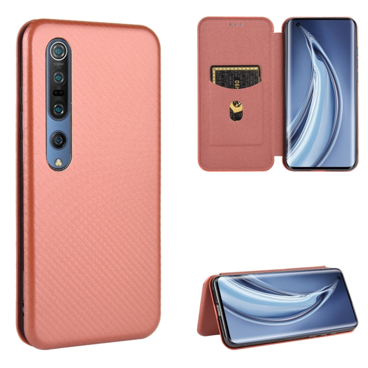 Carbon Fiber Texture Magnetic Horizontal Flip TPU + PC + PU Leather Case with Card Slot, For Xiaomi Mi CC9 Pro, For Xiaomi Mi Note 10 Lite, For Xiaomi Black Shark 3, For Xiaomi Mi 10 Pro 5G