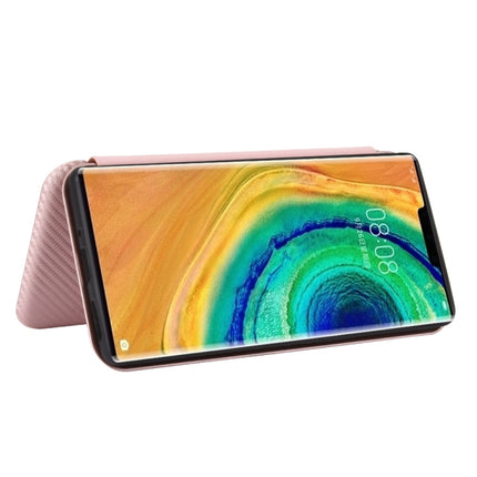 Carbon Fiber Texture Magnetic Horizontal Flip TPU + PC + PU Leather Case with Card Slot, For Huawei Mate 30 Pro, For Huawei Mate 30, For Huawei nova 6 SE / nova 7i, For Huawei P30