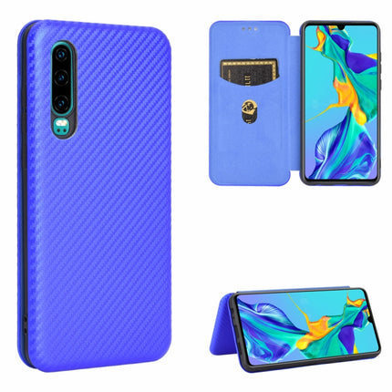 Carbon Fiber Texture Magnetic Horizontal Flip TPU + PC + PU Leather Case with Card Slot, For Huawei Mate 30 Pro, For Huawei Mate 30, For Huawei nova 6 SE / nova 7i, For Huawei P30